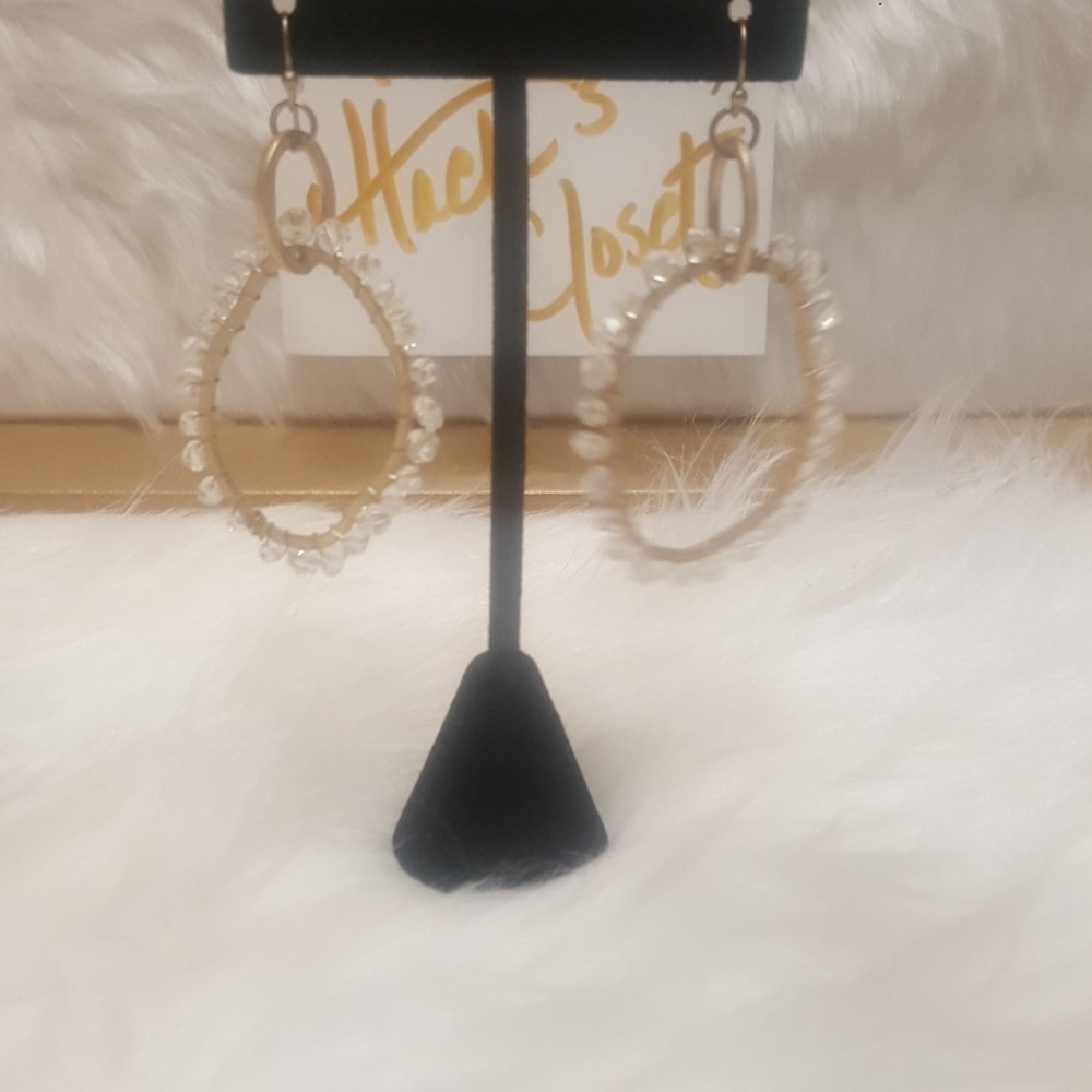 CRYSTAL Loop Earrings
